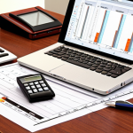 **

"A meticulously organized office with financial documents, highlighting transparent bookkeeping. Warm, inviting atmosphere. Focus on clarity and trustworthiness. Add a calculator and pen on the desk."

**
