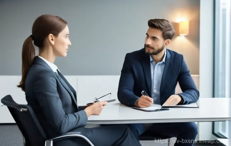 직원 유지를 위한 출구 전략 설계 방법 - **Prompt 1: The Empowered Departure**
    "A diverse group of professionals in a brightly lit, moder...